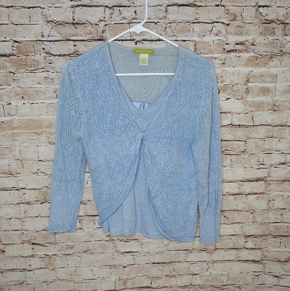 Sigrid Olsen Women's Long Sleeved Size Large